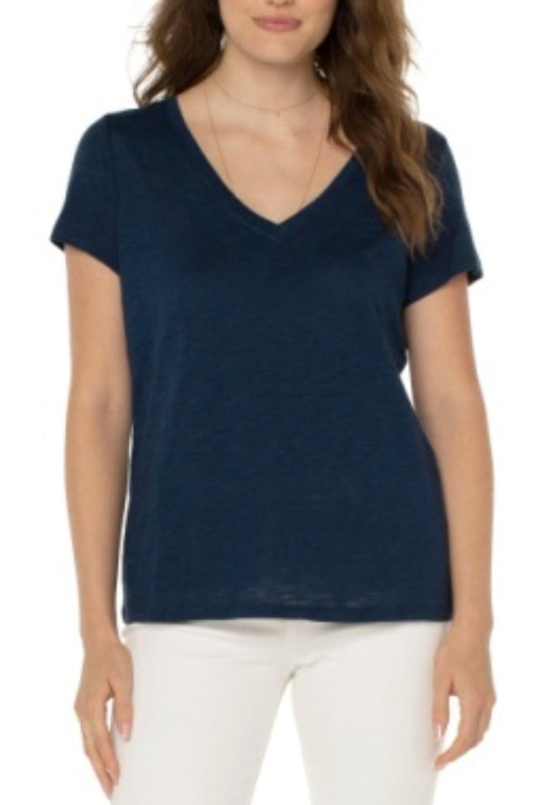 Slim Fit V Neck Tee Female Product Image