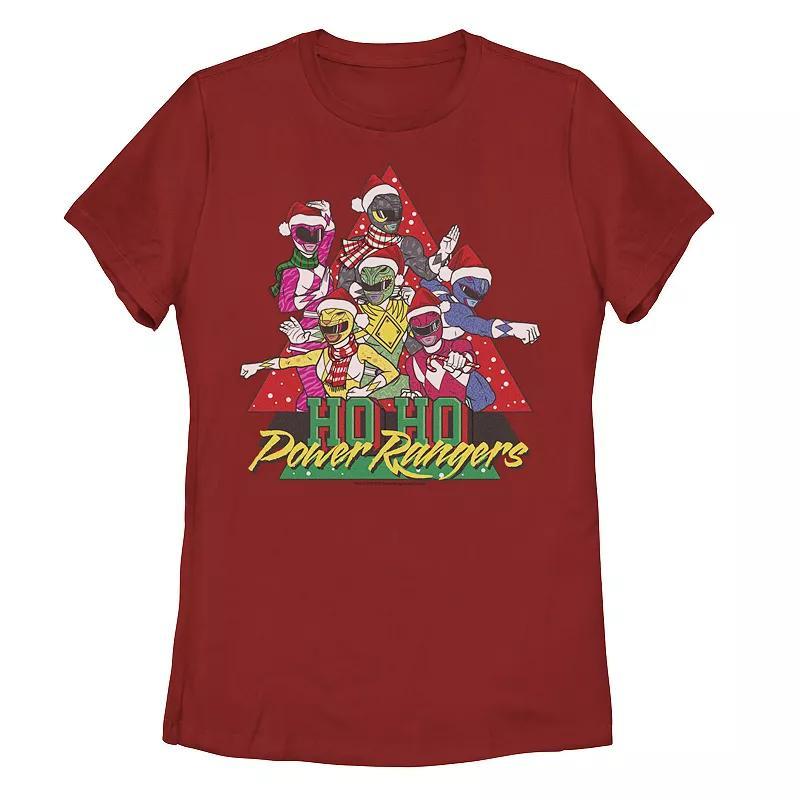 Juniors Power Rangers Christmas Ho Ho Graphic Tee, Girls Product Image