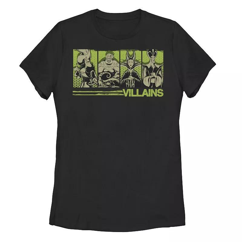 Disneys Villains Photo Lineup Womens Tee, Girls Product Image