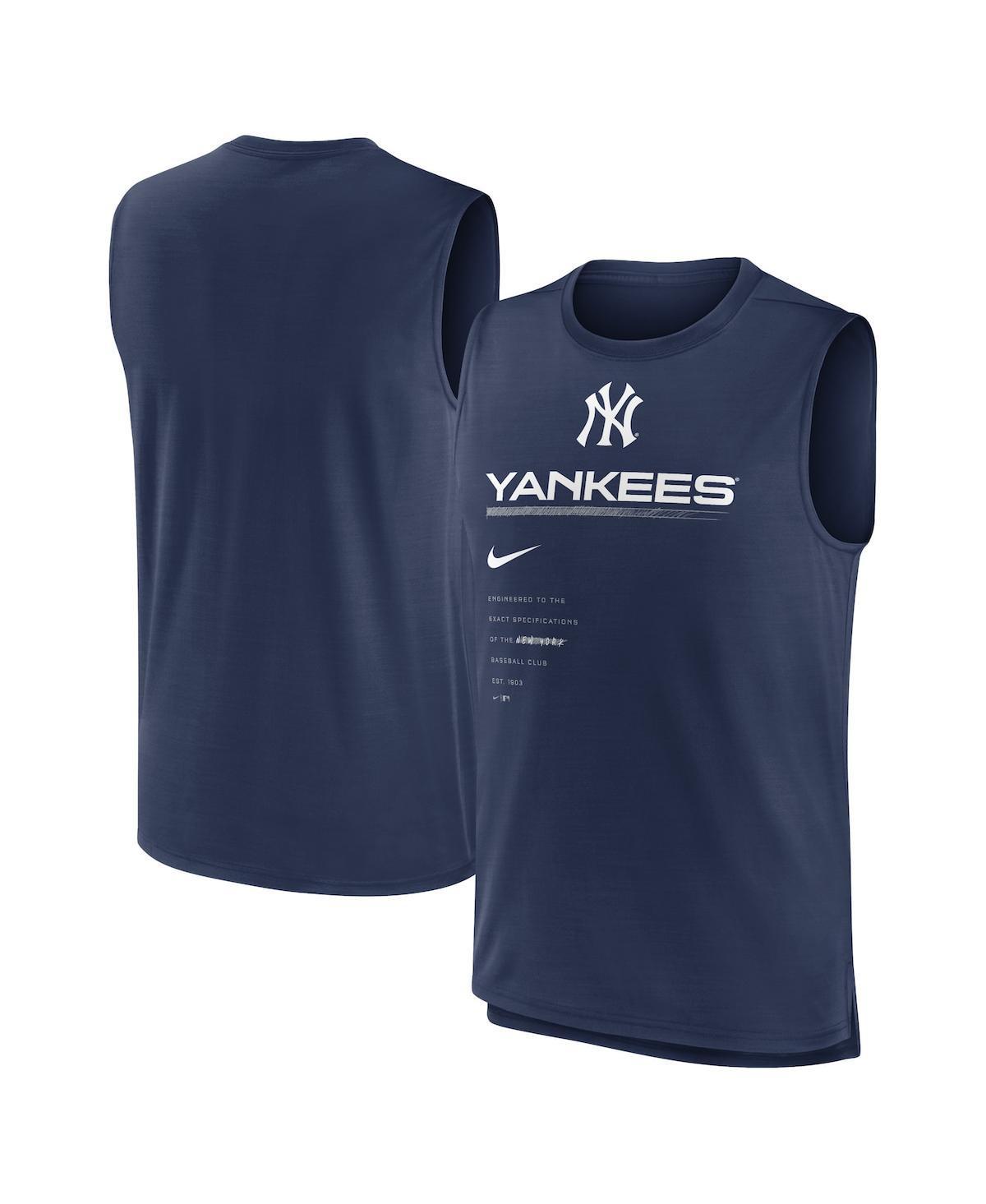 Mens Nike Navy Milwaukee Brewers Exceed Performance Tank Top Product Image