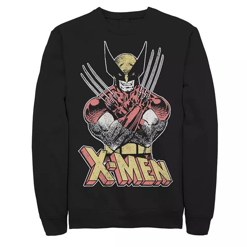 Mens Marvel X-Men Wolverine Classic Comic Vintage Sweatshirt Product Image