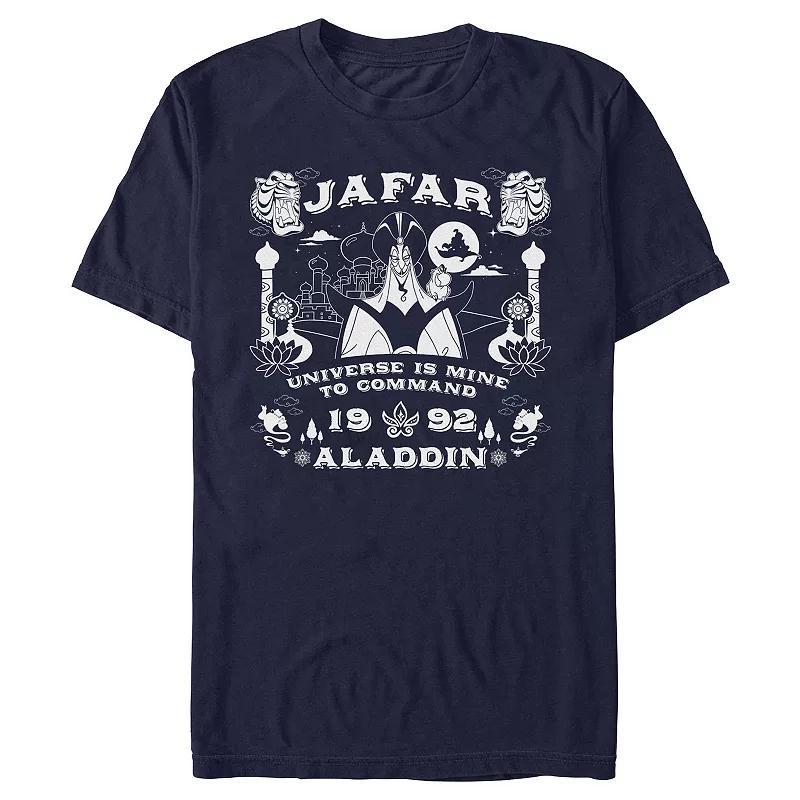 Disneys Aladdin Jafar Ouija Board Mens Graphic Tee Blue Product Image