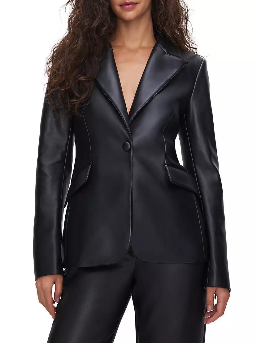 Better Than Leather Single-Button Blazer Product Image