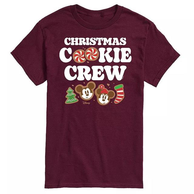 Disneys Mickey & Minnie Mouse Mens Christmas Cookie Crew Graphic Tee Product Image