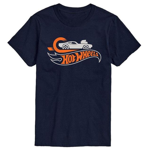 Mens Hot Wheels Logo Tee Blue Product Image