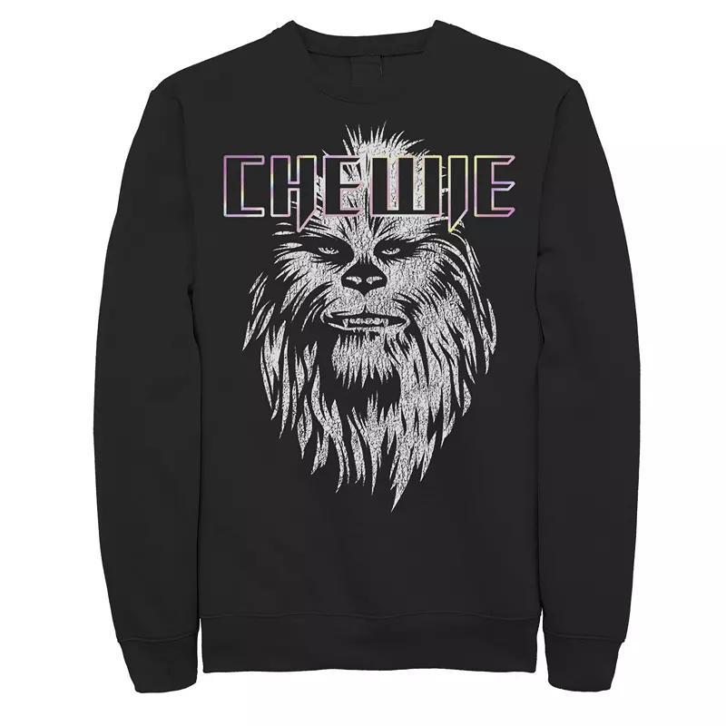 Mens Star Wars Chewie Neon Logo Sweatshirt Product Image