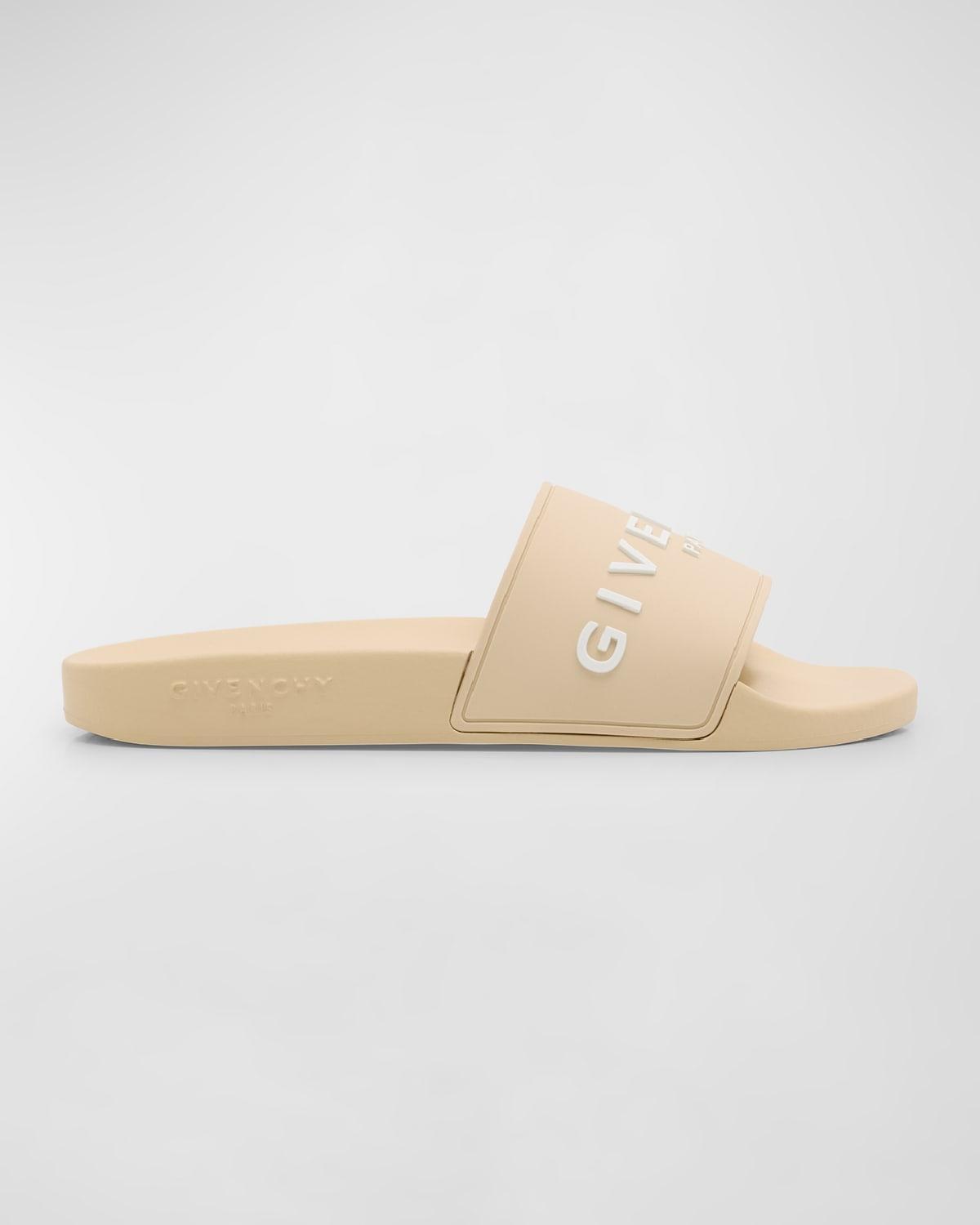 Womens Slide Flat Sandals In Rubber product image