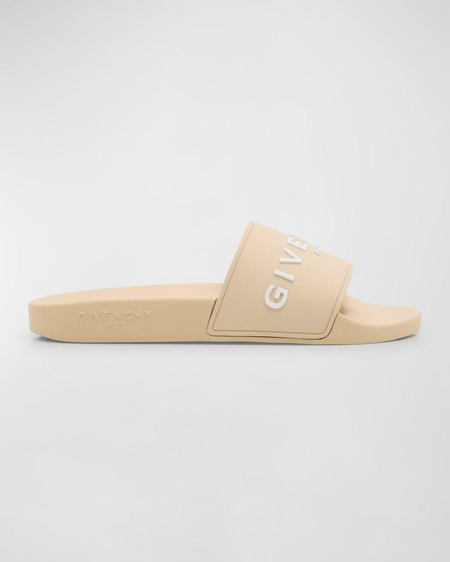 Womens Slide Flat Sandals In Rubber Product Image