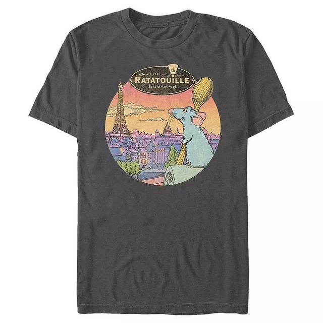 Disney / Pixars Ratatouille Remy Overlooking Paris Mens Graphic Tee Product Image