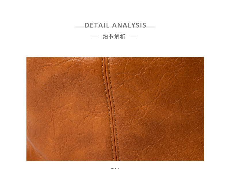 Faux Leather Shoulder Bag Product Image