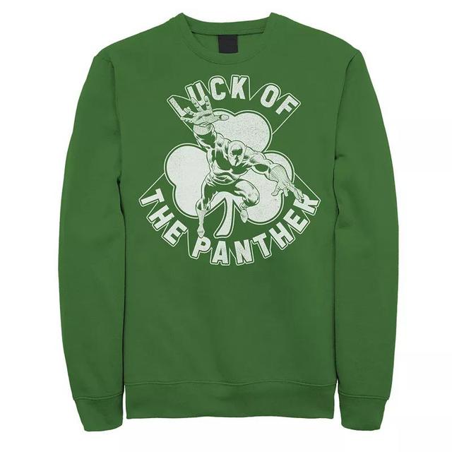 Mens Marvel Black Panther St. Pattys Lucky Panther Sweatshirt Product Image