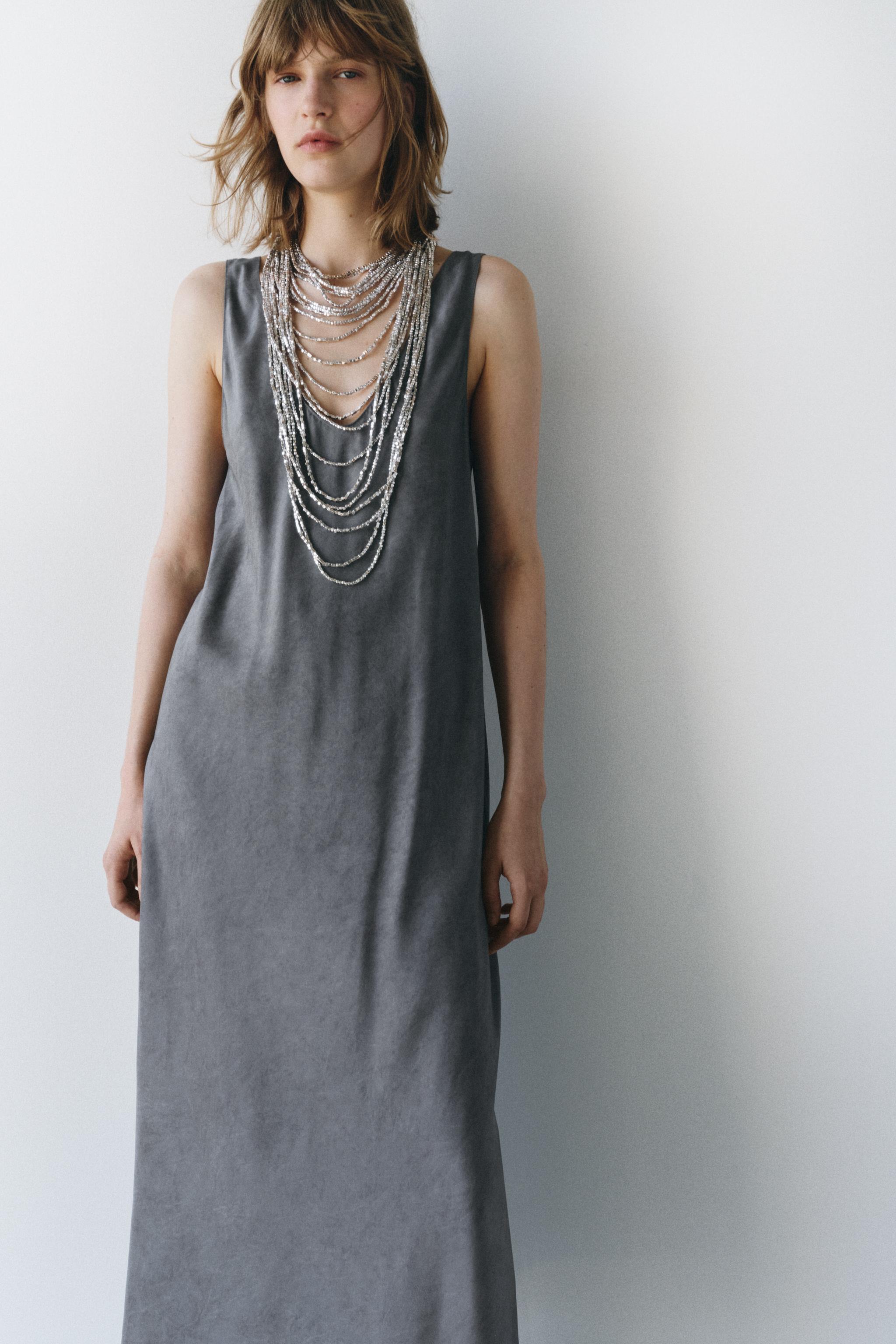 ZW COLLECTION 100% SILK SLIP DRESS Product Image