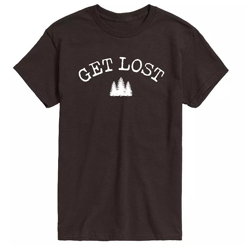 Mens Get Lost Tee Dark Brown Product Image