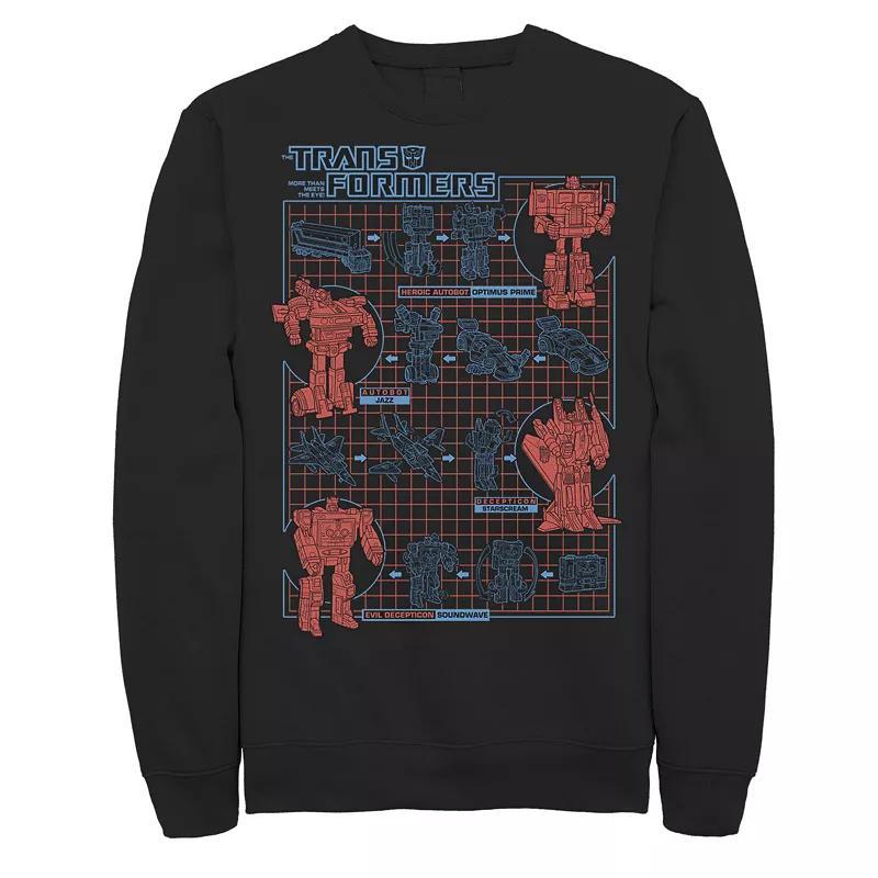 Mens Transformers How To Transform Schematic Sweatshirt Product Image