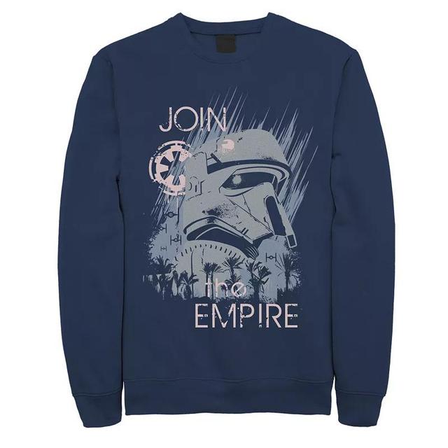 Mens Star Wars Join The Empire Faded Sweatshirt Blue Product Image