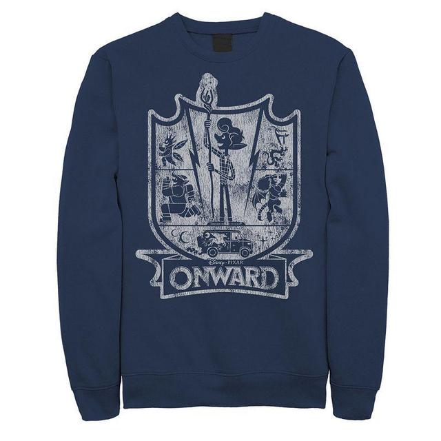 Disney / Pixars Onward Mens Crest Sweatshirt Blue Product Image