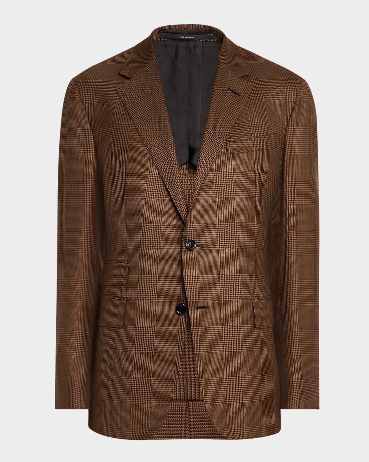 Men's Wool and Cashmere Glen Check Sport Coat Product Image