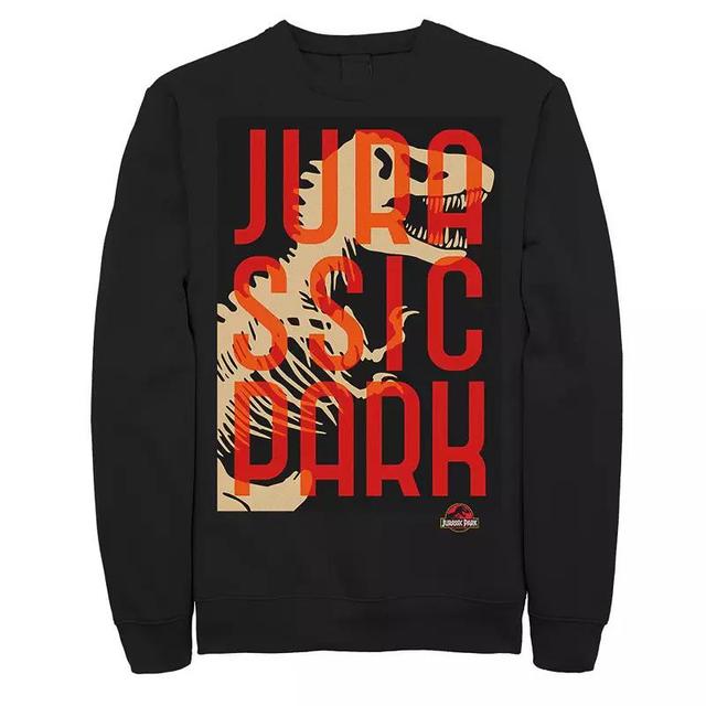 Mens Jurassic Park Split Typography T-Rex Bones Sweatshirt Product Image