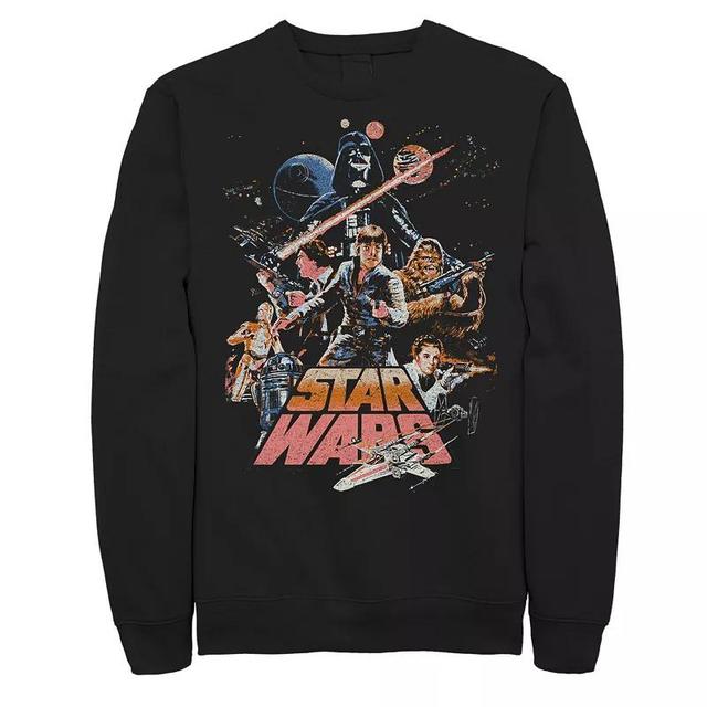 Mens Star Wars Stand & Fight Vintage Poster Sweatshirt Product Image