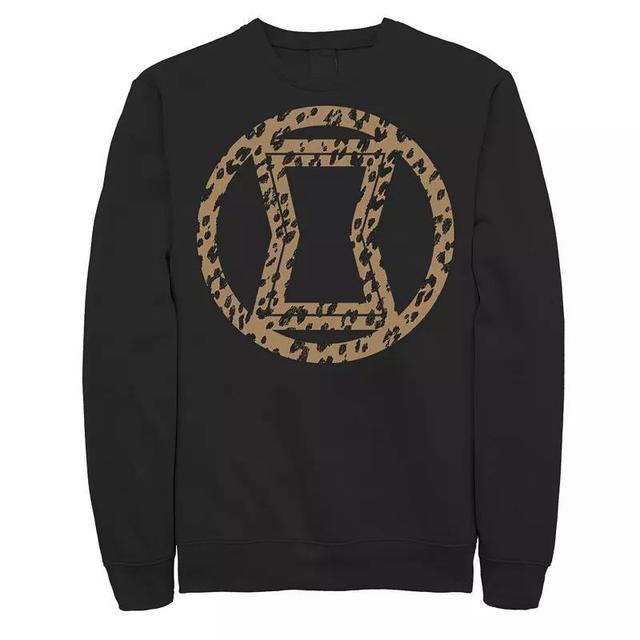 Mens Marvel Widow Leopard Logo Fill Sweatshirt Product Image