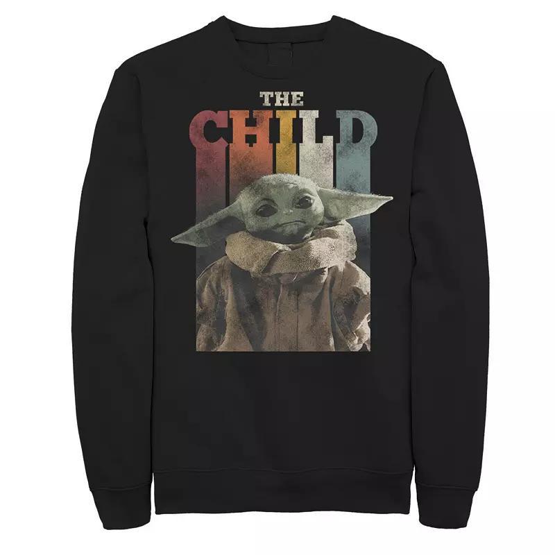 Mens Star Wars The Mandalorian The Child Colorful Letters Sweatshirt Product Image