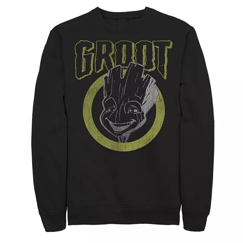 Mens Marvel Guardians Of The Galaxy Groot Dark Portrait Sweatshirt Product Image