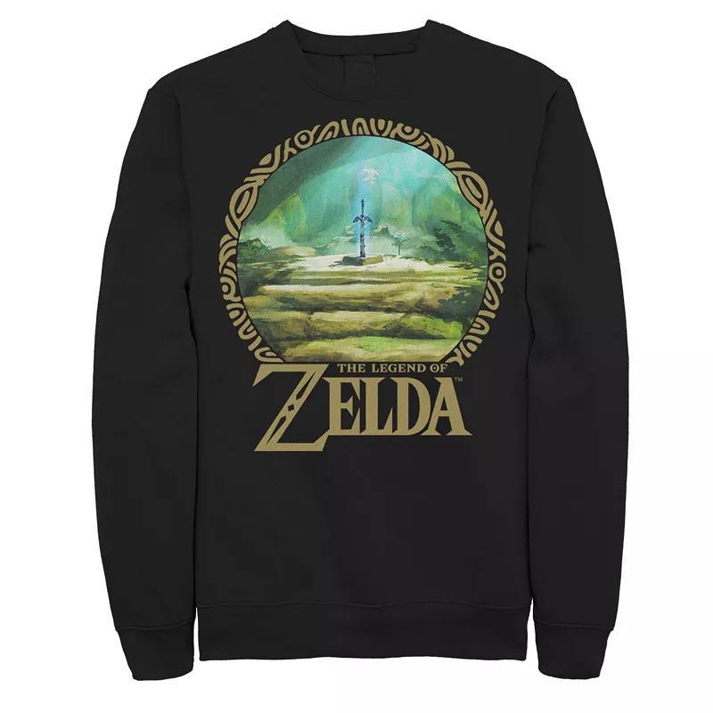 Mens Zelda Korok Forest Circle Portrait Fleece Product Image