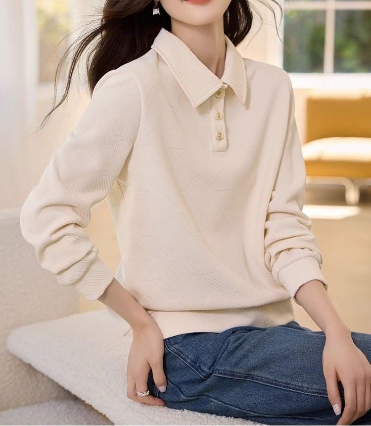 Plain Polo Pullover Product Image