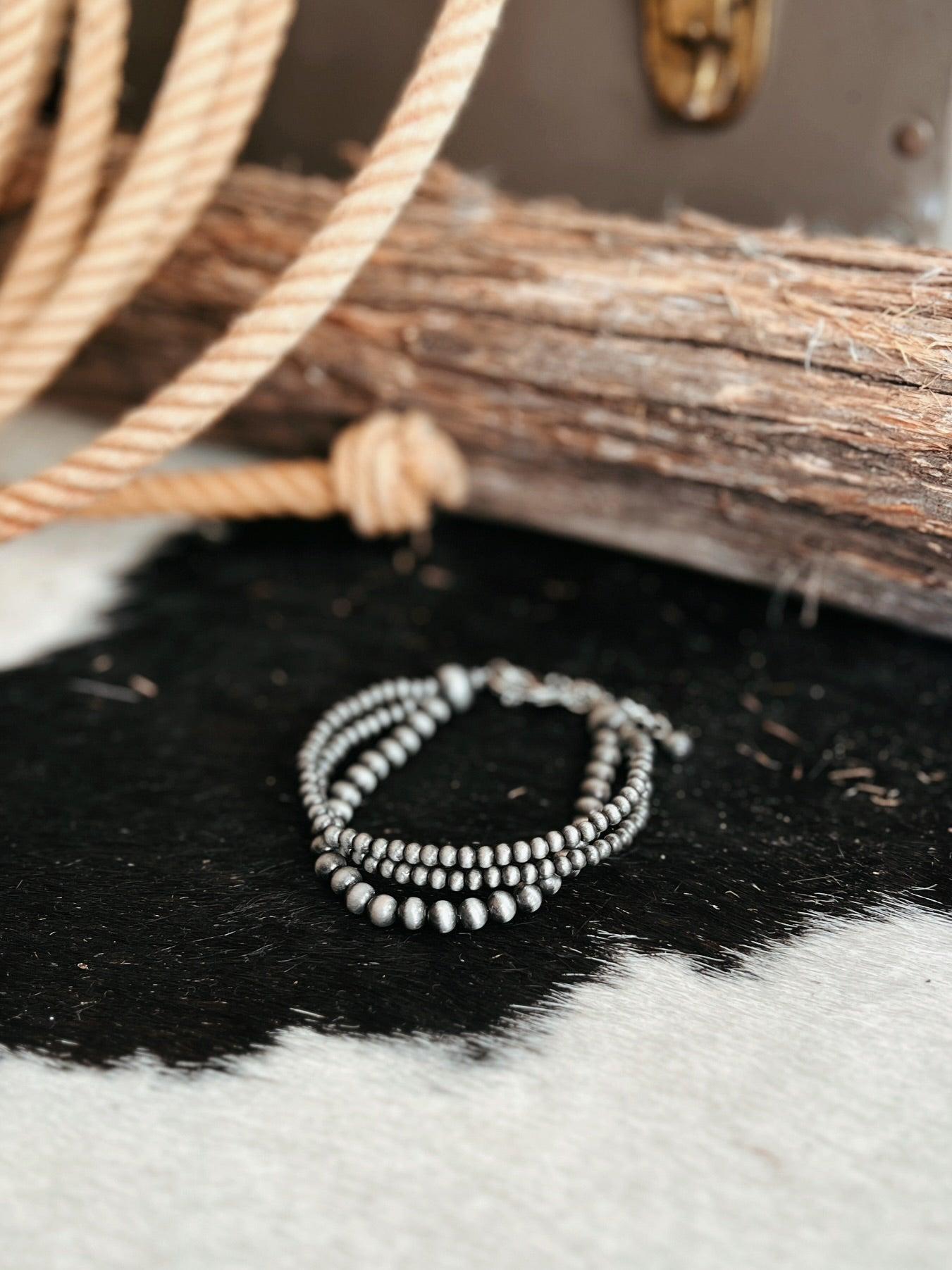 Handmade Navajo Inspired Adjustable Bracelet Product Image