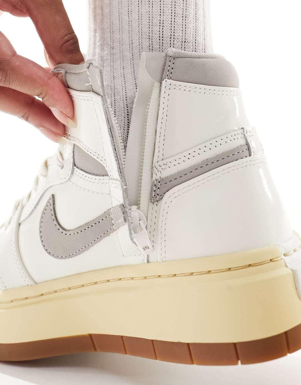 Nike Air Jordan 1 Elevate High sneakers in white & gray Product Image