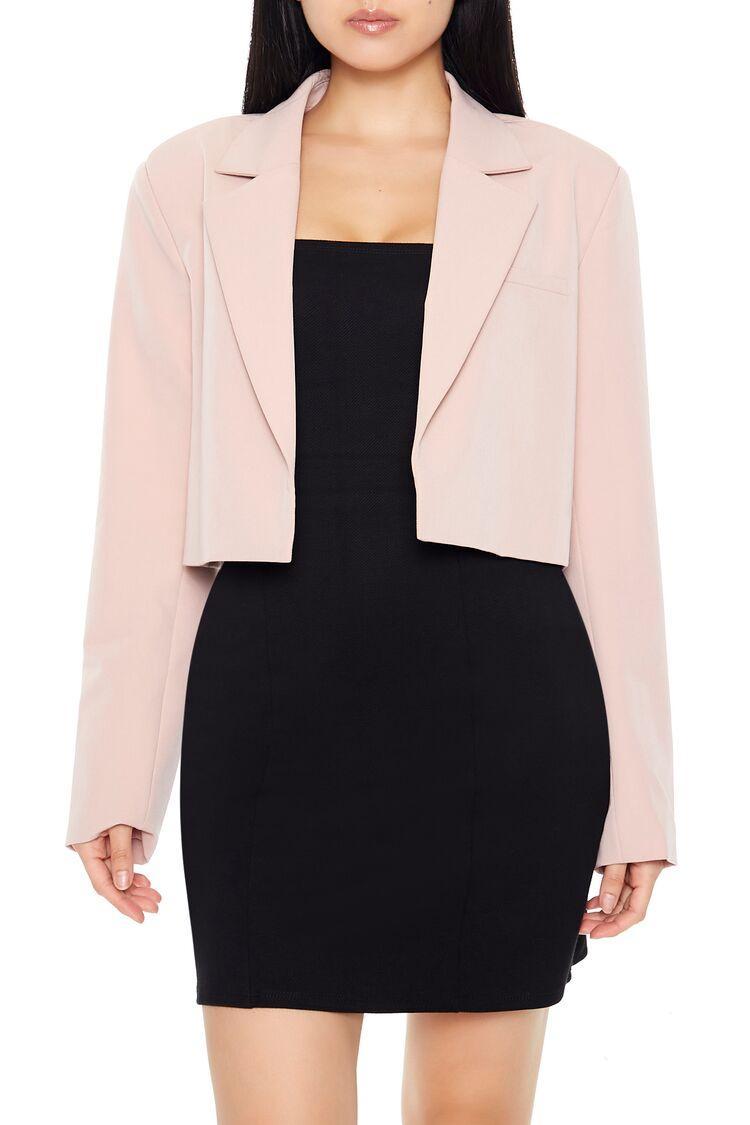 Cropped Peak Lapel Blazer | Forever 21 Product Image