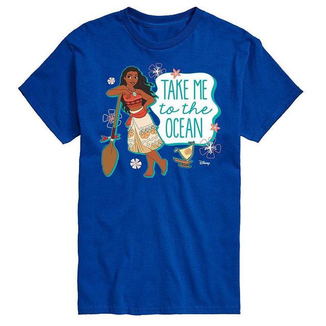 Disney Princess Big & Tall Take Me To The Ocean Graphic Tee, Mens Product Image