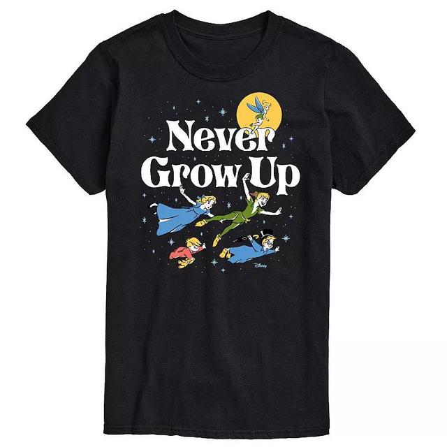 Disneys Peter Pan Mens Never Grow Up Graphic Tee Product Image