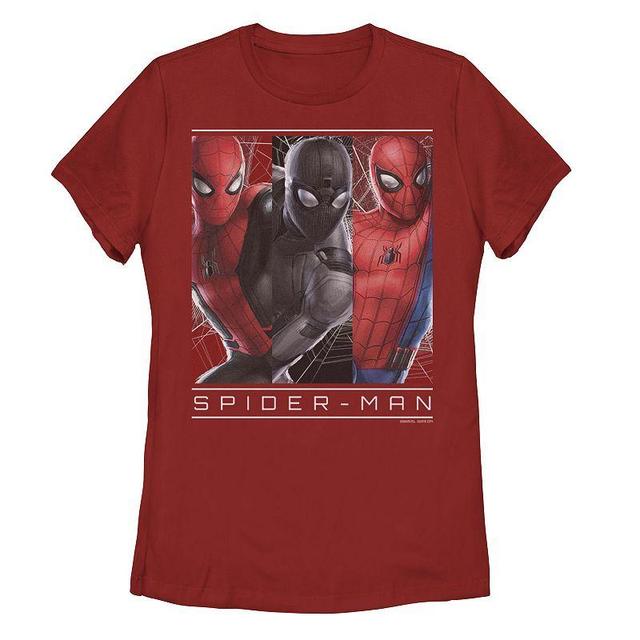 Juniors Marvel Spider-Man Far From Home Portrait Panels Tee, Girls Product Image