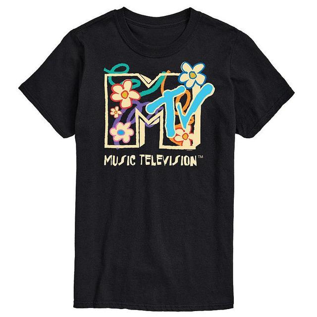 Big & Tall MTV Floral Logo Graphic Tee, Mens Product Image