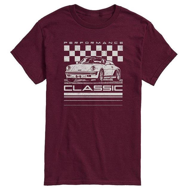 Big & Tall Performance Classic Car Graphic Tee, Mens Black Product Image