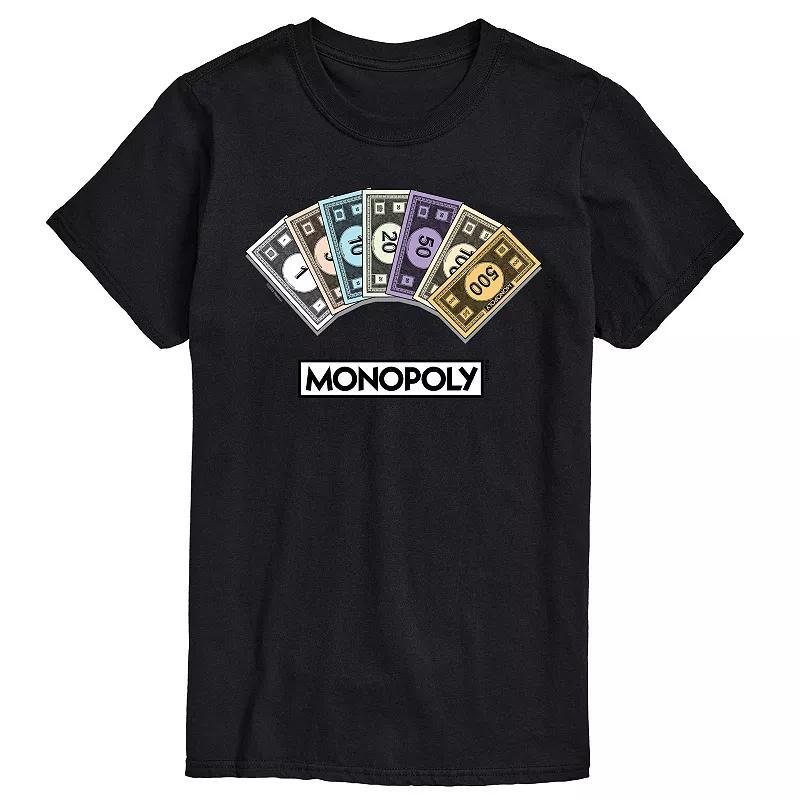 Big & Tall Monopoly Money Stack Graphic Tee, Mens Product Image