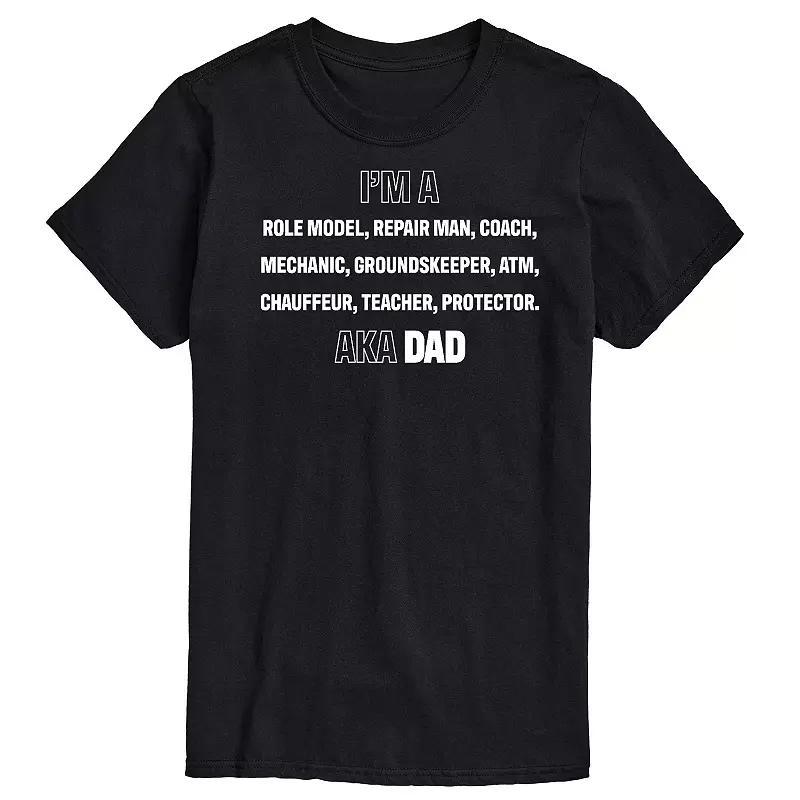 Mens Im A Dad List Graphic Tee Heather Grey Product Image