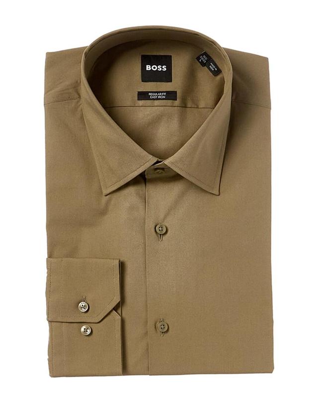 Boss  Regular Fit Dress Shirt In Green Product Image