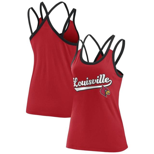 NCAA Louisville Cardinals Womens Two Tone Tank Top Product Image