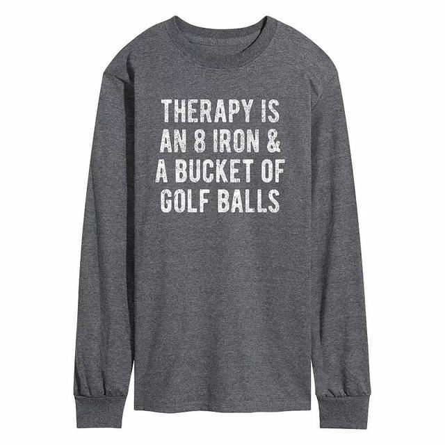 Mens Therapy 8 Iron Golf Tee Heather Grey Product Image