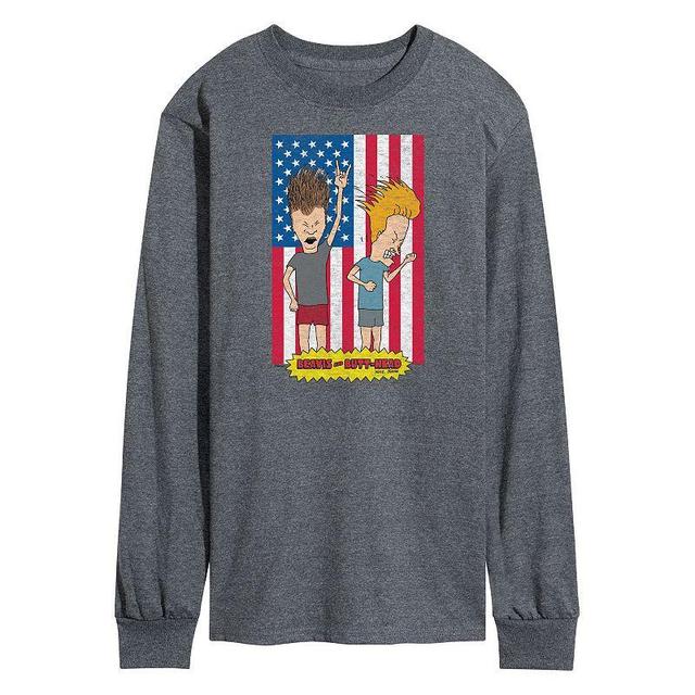 Mens Beavis And Butthead Americana Long Sleeve Tee Product Image