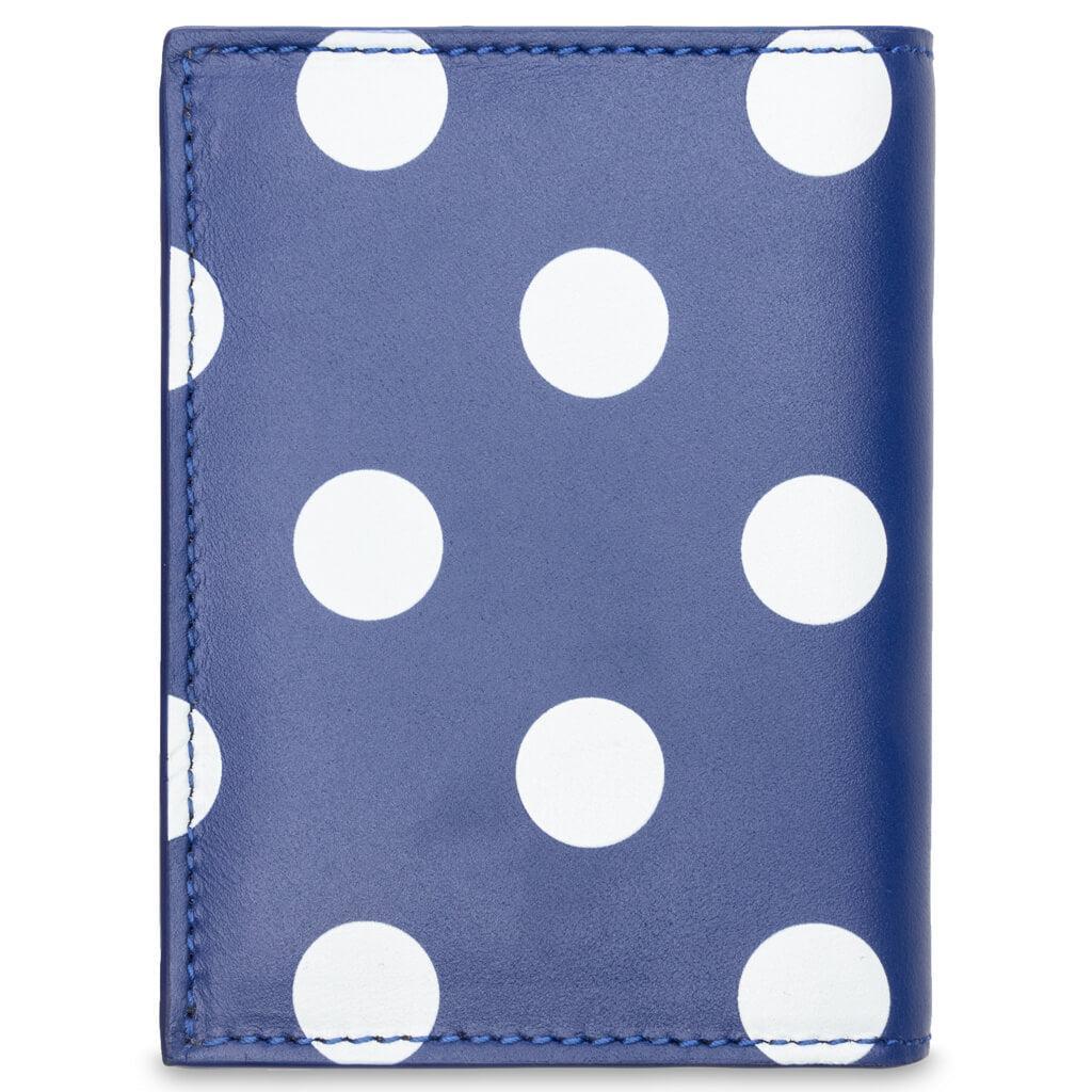 Comme des Garcons Polka Dots Wallet - Navy Male Product Image