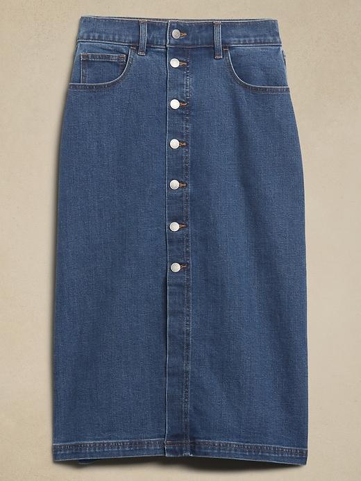 Denim Knee-Length Skirt product image