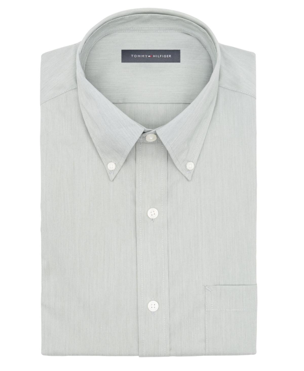 Tommy Hilfiger Mens Regular Fit Wrinkle Resistant Stretch Dress Shirt Product Image