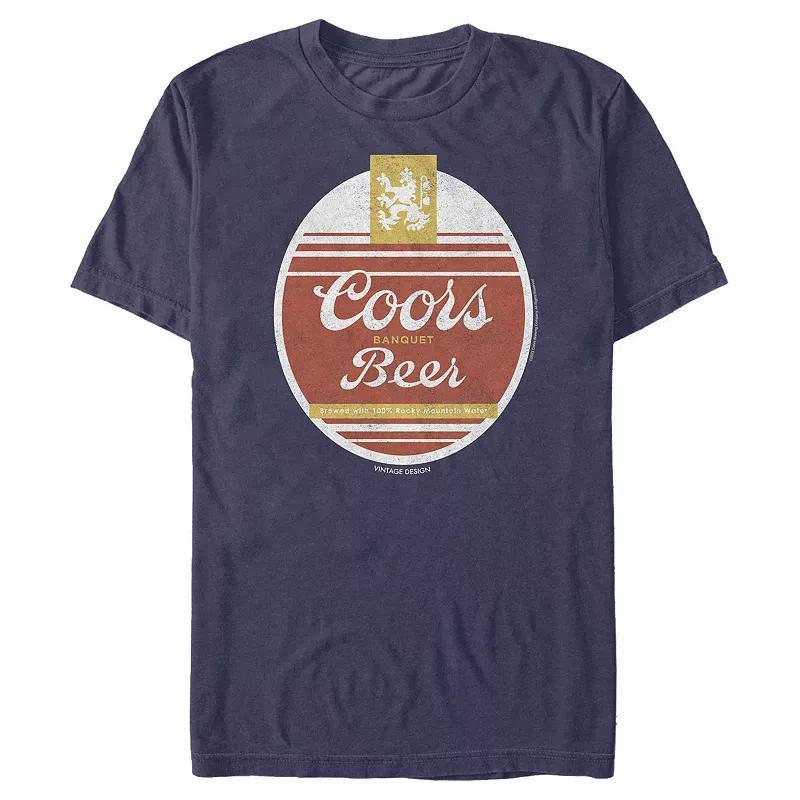 Mens Coors Light Oval Logo Graphic Tee Blue Product Image