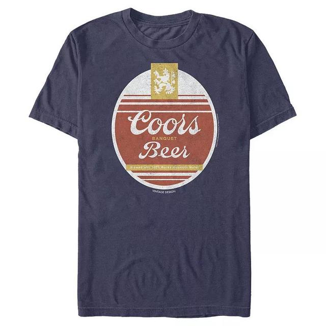 Mens Coors Light Oval Logo Graphic Tee Blue Product Image