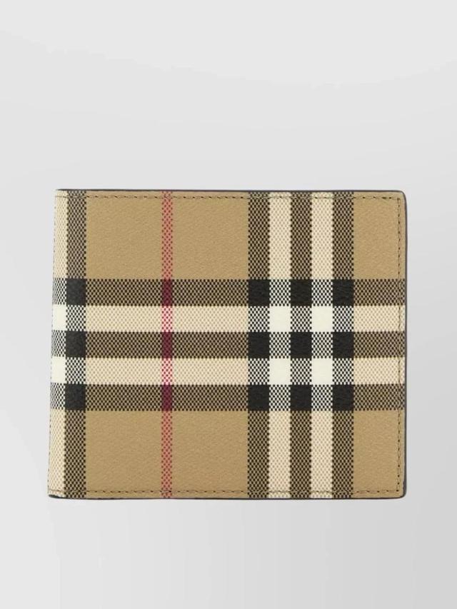 Canvas Checkered Bifold Wallet Product Image