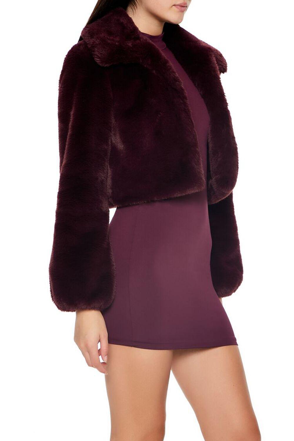 Plush Cropped Coat | Forever 21 Product Image