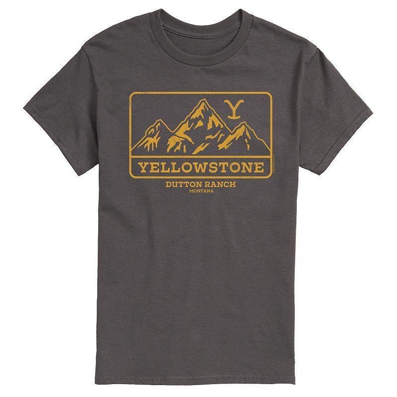 Mens Yellowstone Outdoor Scene Tee Grey Product Image